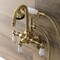 Kingston Brass AE303T7 Wall Mount Clawfoot Tub Faucets, Brushed Brass AE303T7 - alternate 2